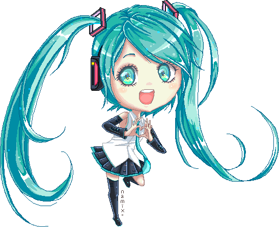 Hatsune Miku Pixel Page Doll