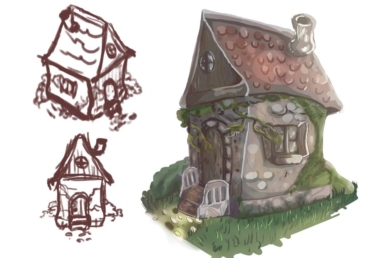 A fantasy dwarf's house