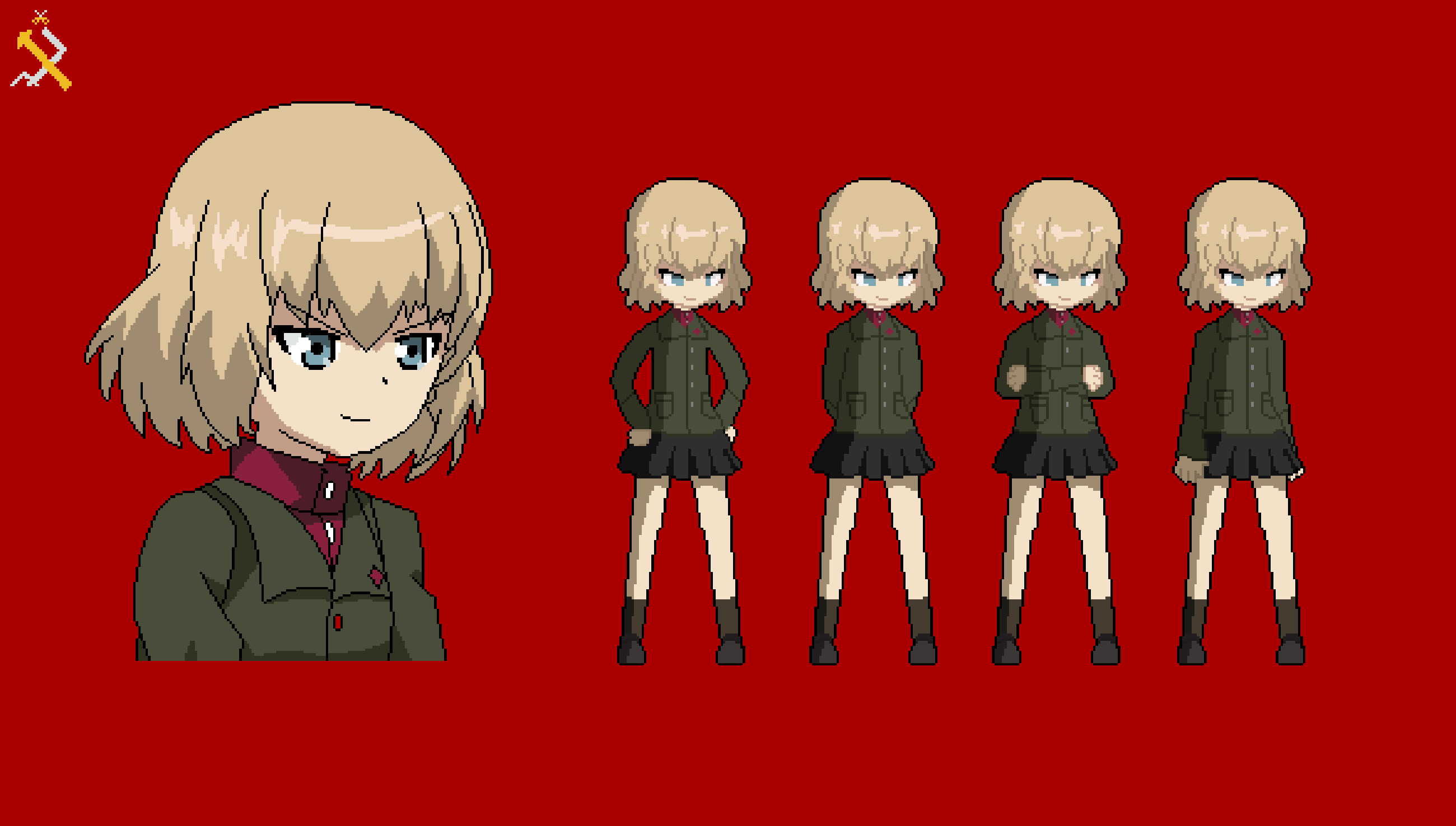 Katyusha from Girls und Panzer