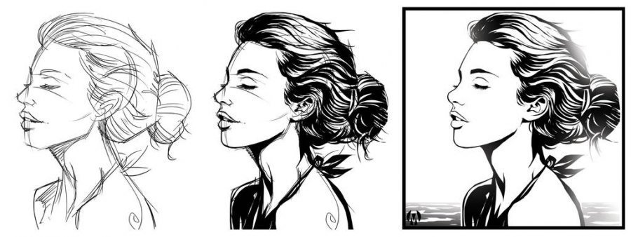 Drawing process image