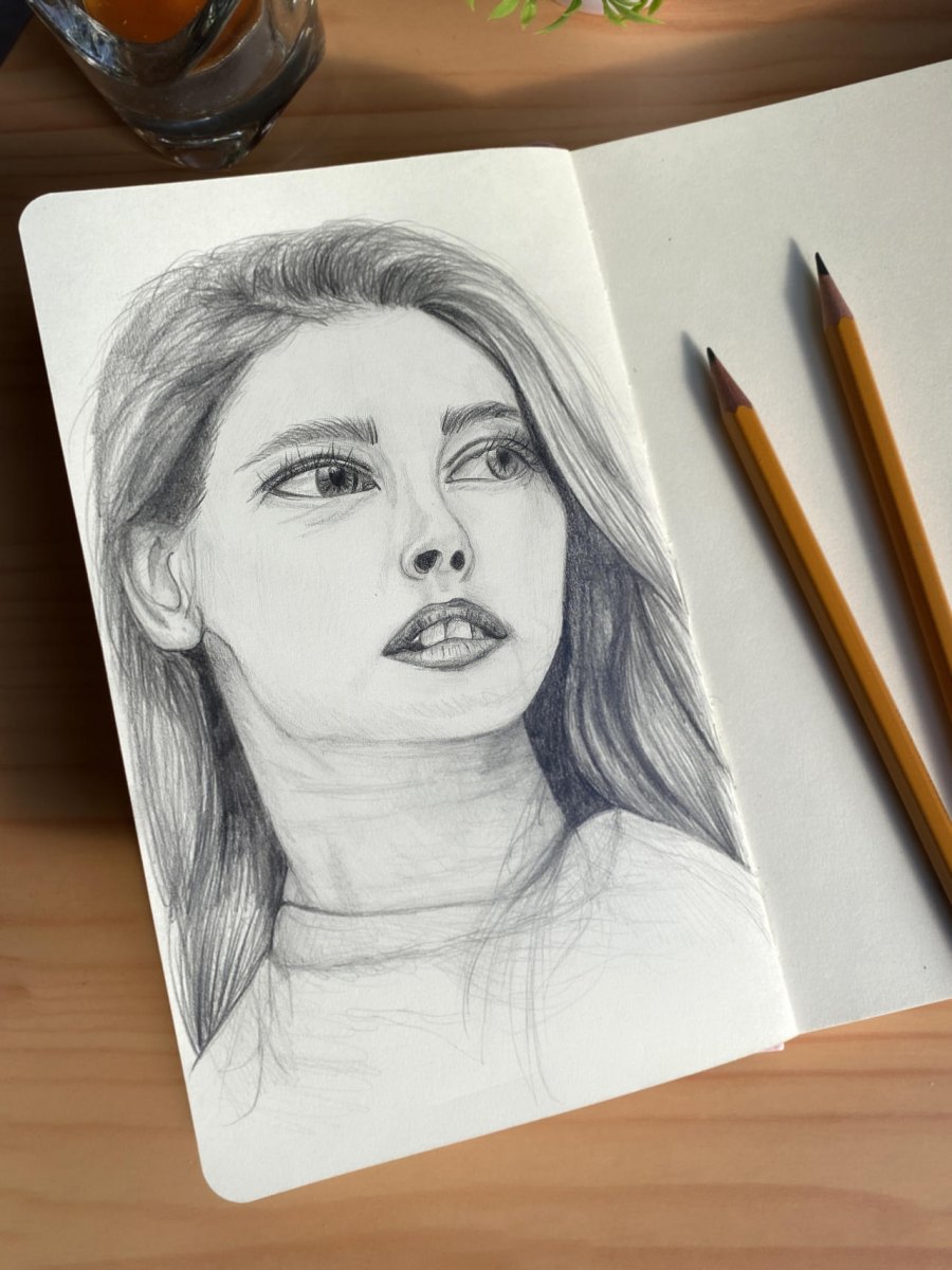 Portrait drawing exercise